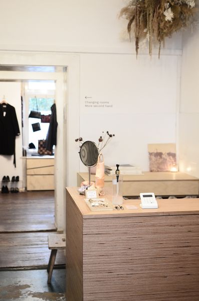 Boutique retail store checkout counter